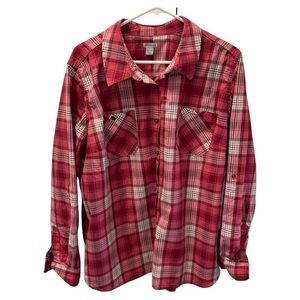 CARHARTT WOMENS PLAID BLOUSE SIZE XXL